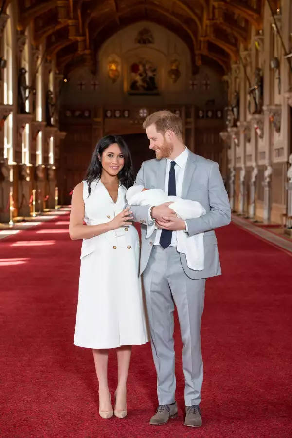 Meghan Markle, Archie Harrison y el príncipe Harry