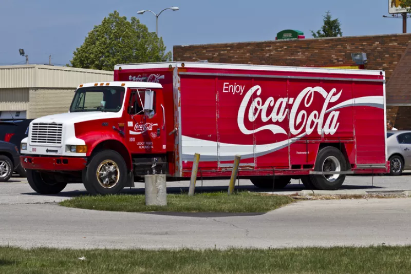Camión repartidor de Coca-Cola