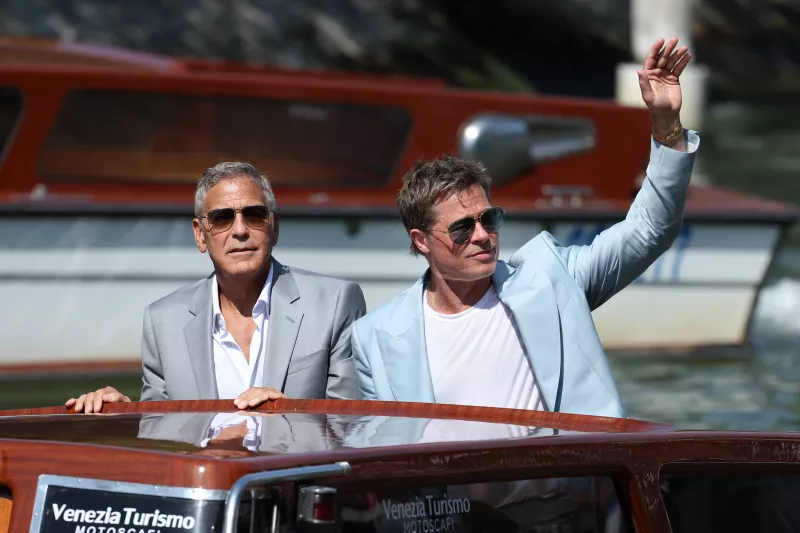 George Clooney y Brad Pitt