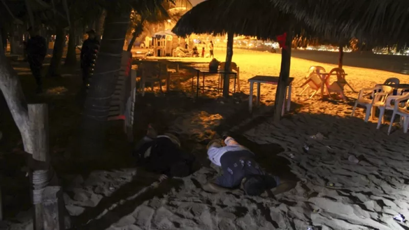 asesinatos Acapulco playa