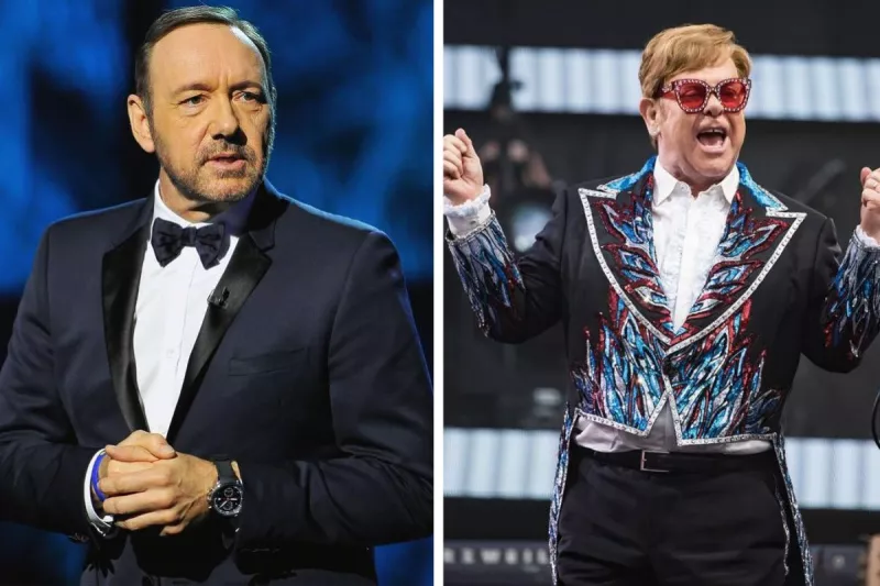 Elton John y Kevin Spacey