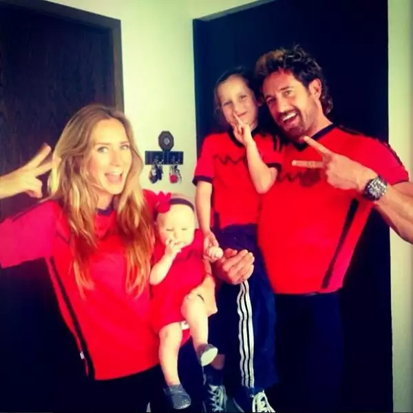 Geraldine Bazán y su familia así viven la pasión por el futbol.