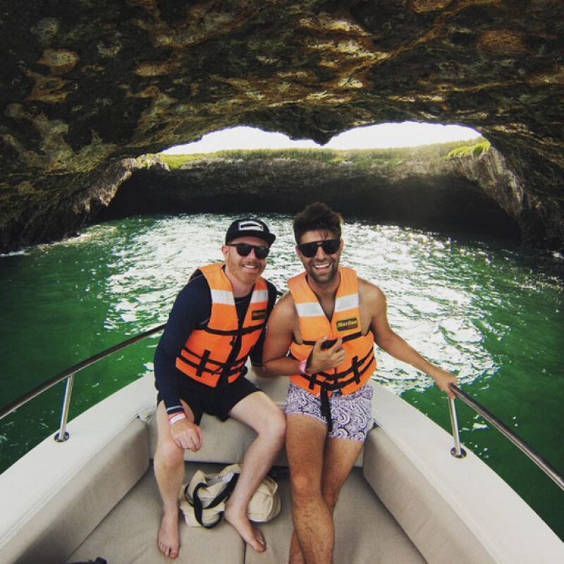 Las islas Marietas fue un destino al que la pareja de actores no podía faltar.