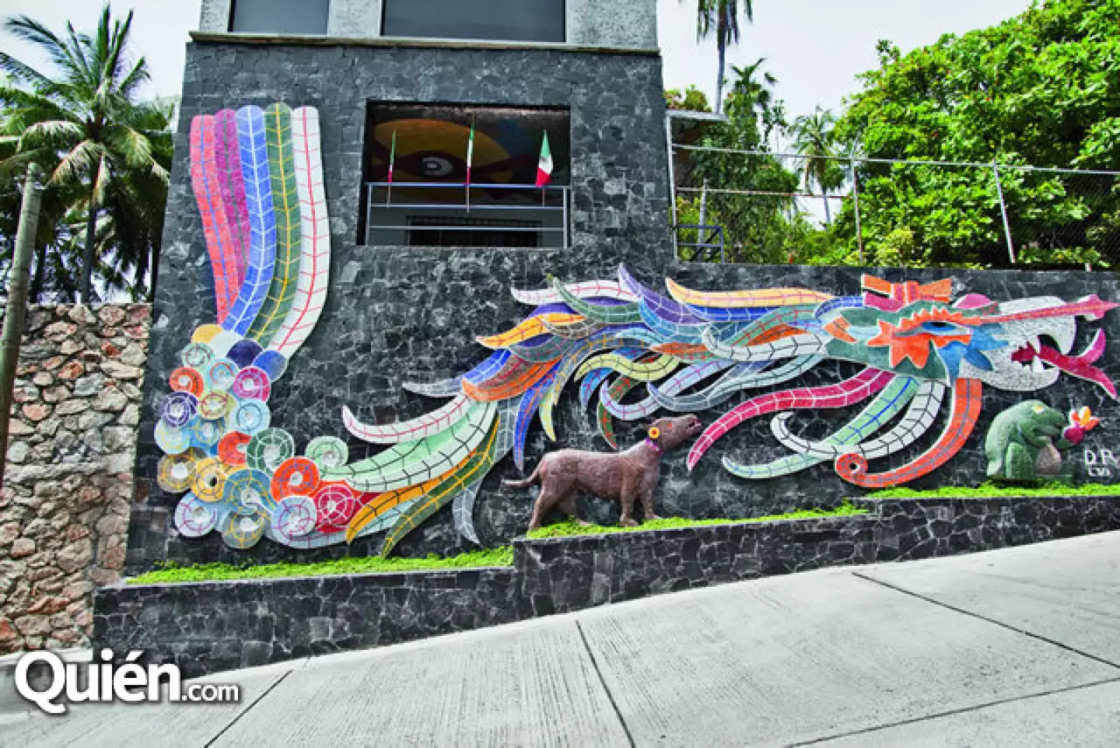 Diego Rivera dejó, como si fuera una huella, su obra plasmada por toda la casa.