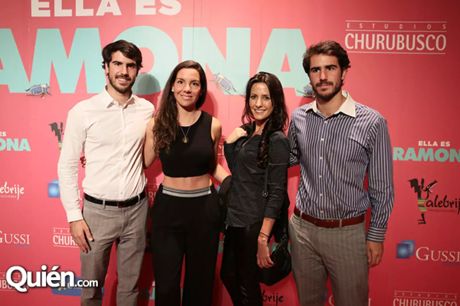 Sebastián Galas, Paola Samano, Florencia Sendero y Santiago Galas