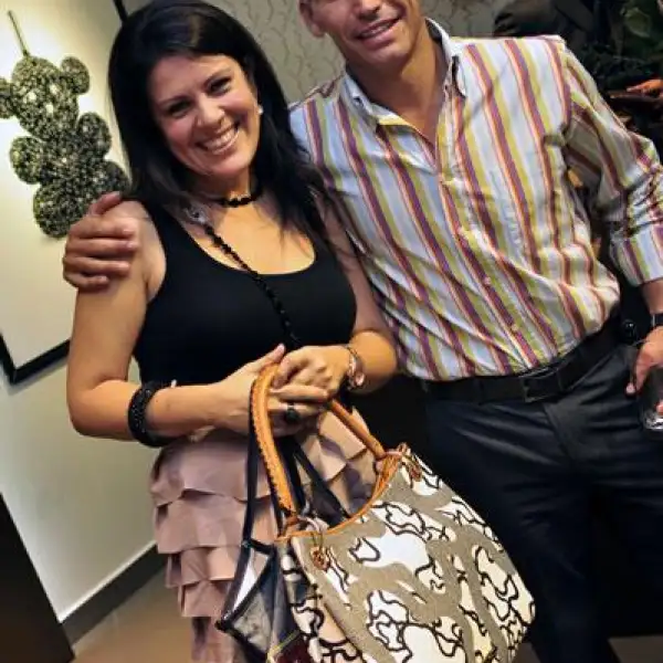 Laura Treviño de Zambrano y Roberto Sánchez