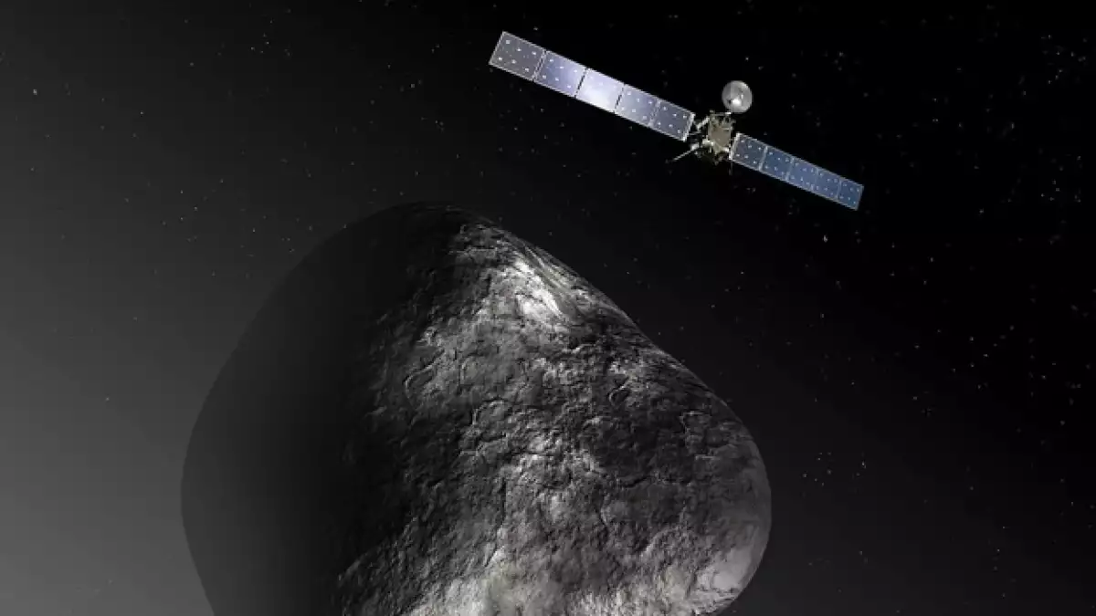 dibujo de la sonda rosetta facilitado por la ESA