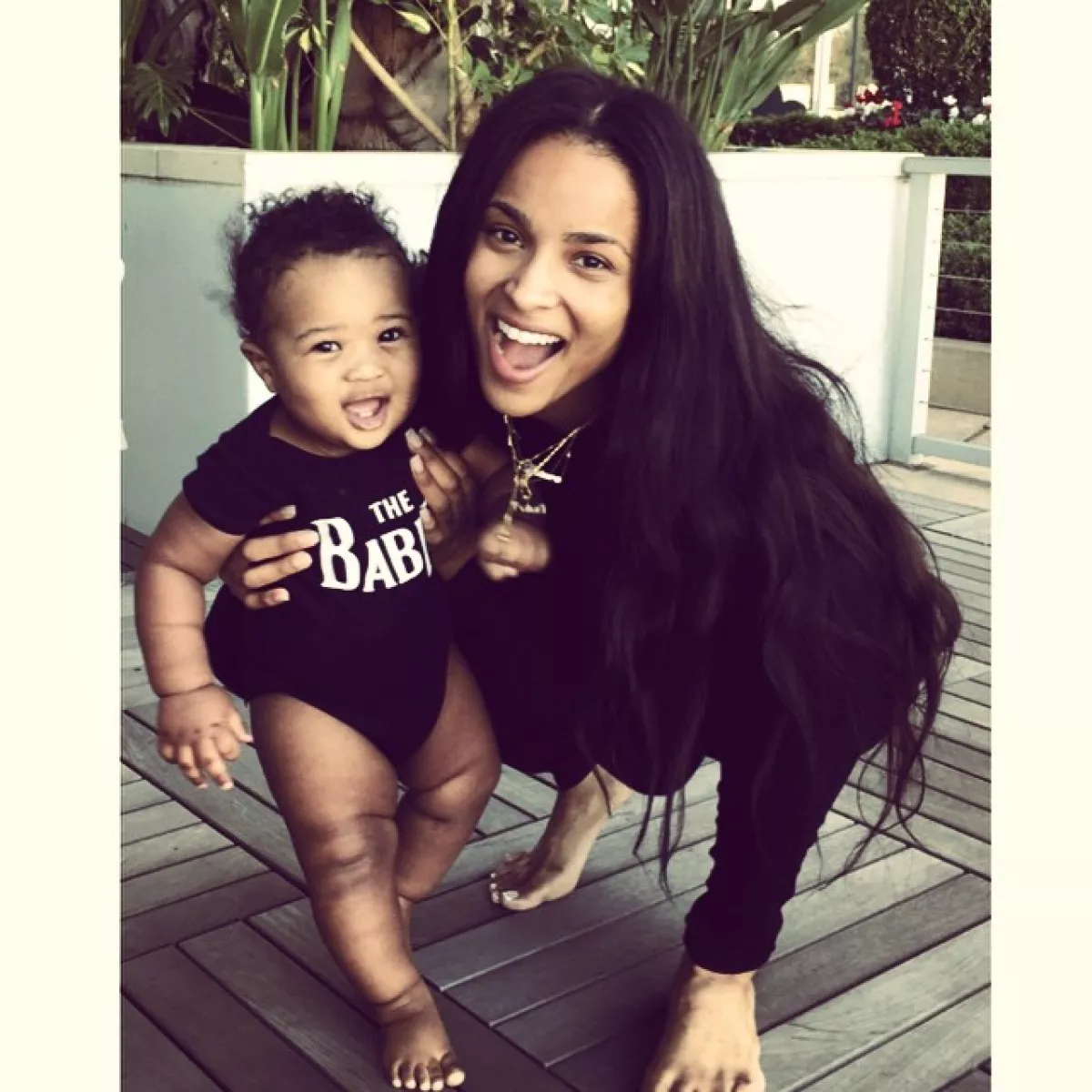 Aunque North le dobla la edad a Future, Ciara asegura que se llevan muy bien y comparten lindos momentos juntos.