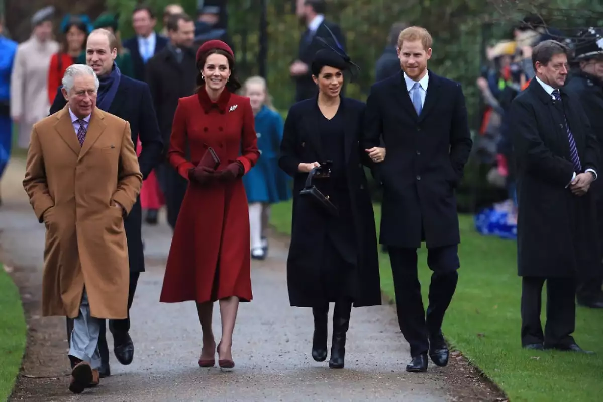 Príncipe William, Kate Middleton, Meghan Markle, príncipe Harry y el príncipe Carlos