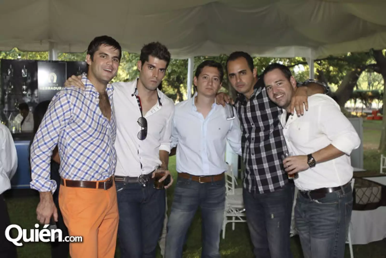 Dimitri Flores, Erick Sandoval, Carlos Godínez, Ángel Sánchez y Alejandro Ruiz