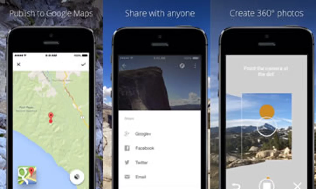 La app permite crear fotos en 360º y compartirlas con el mundo en Google Maps (Foto: Cortesía iTunes)