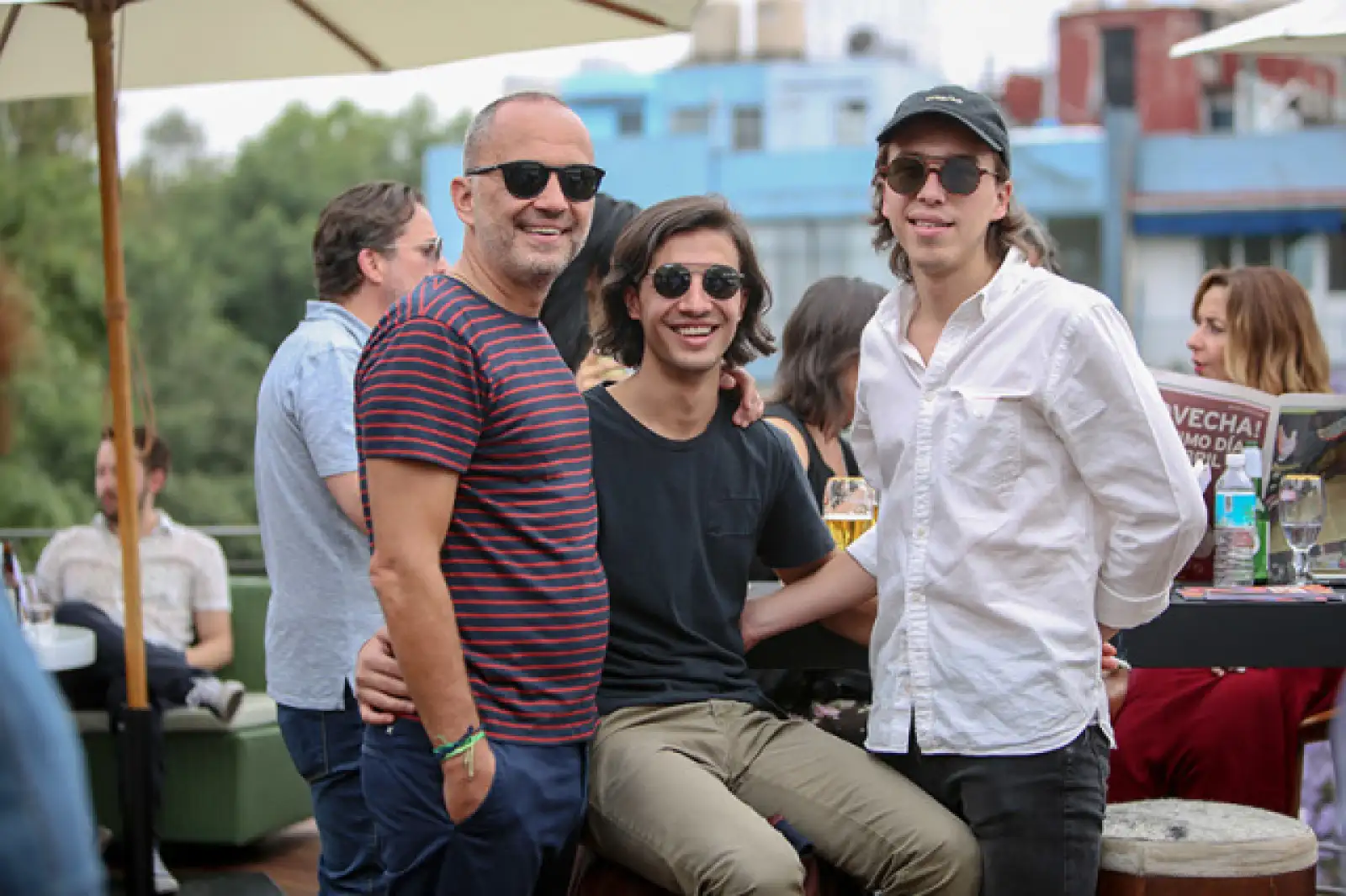 Carlos Couturier, Pelayo Couturier y Mateo Couturier