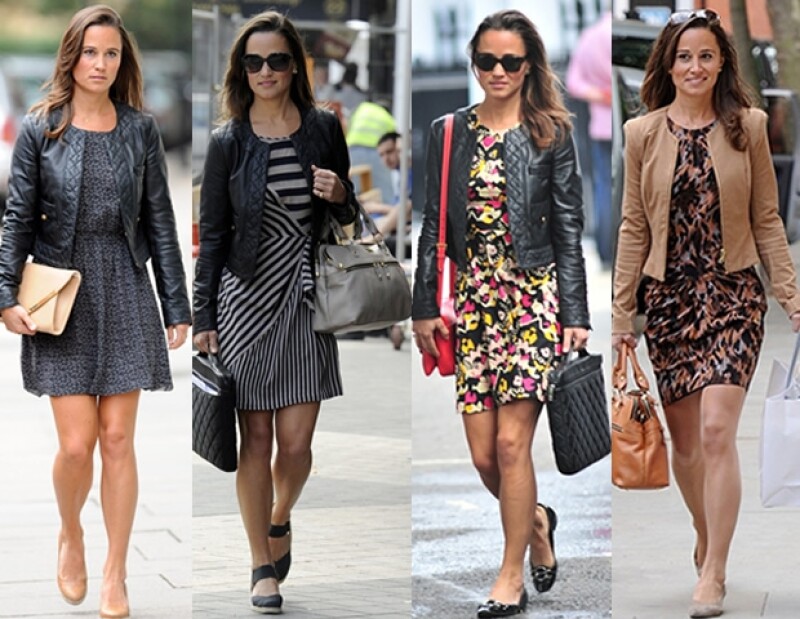 Las chaquetas de piel son un `must ´en el guardarropa de la británica.