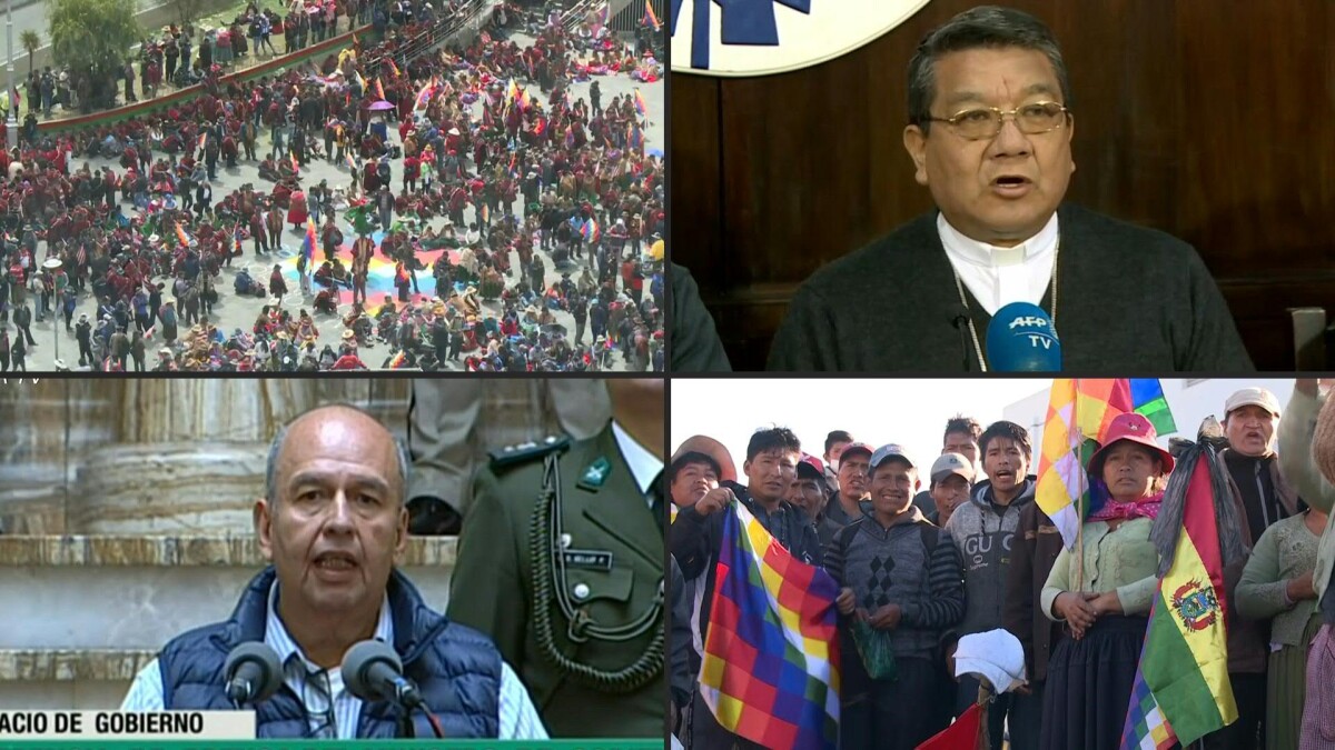 La Iglesia católica, la Unión Europea y la ONU llaman a diálogo en Bolivia - Expansión