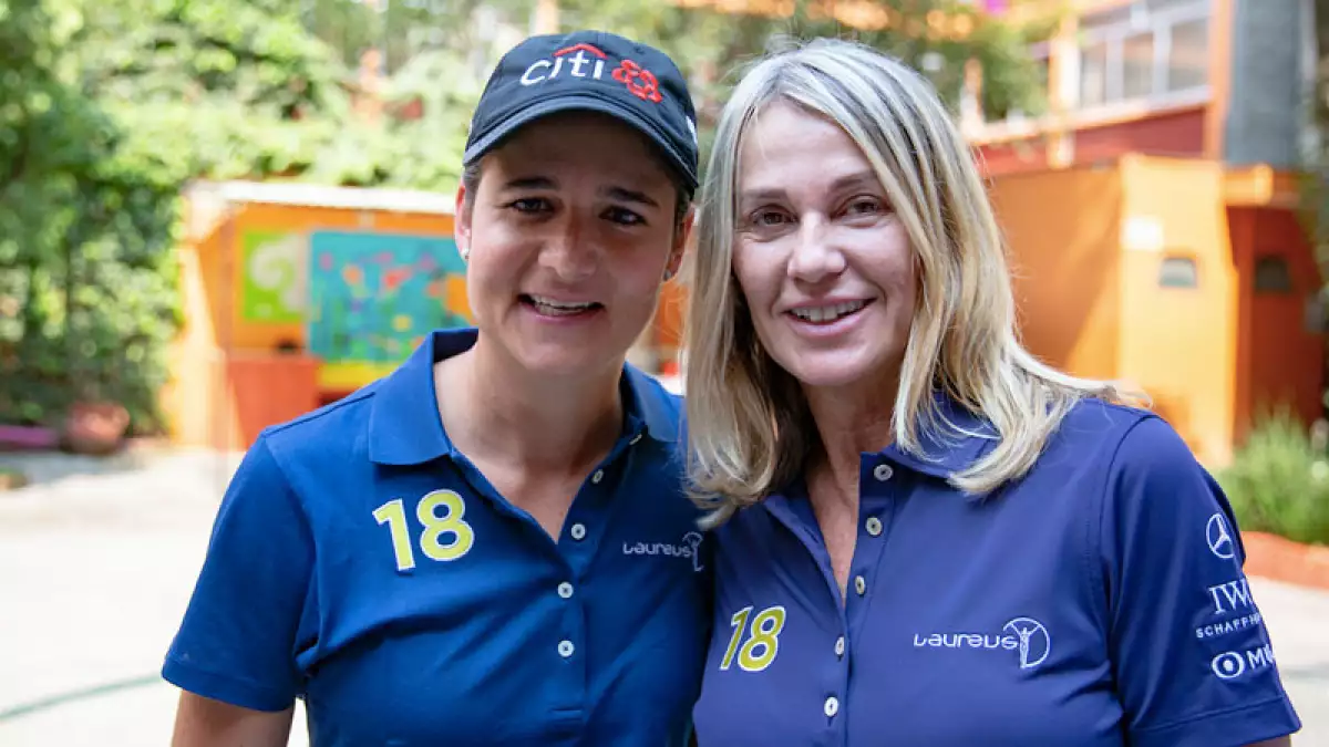 Lorena Ochoa y Nadia Comăneci