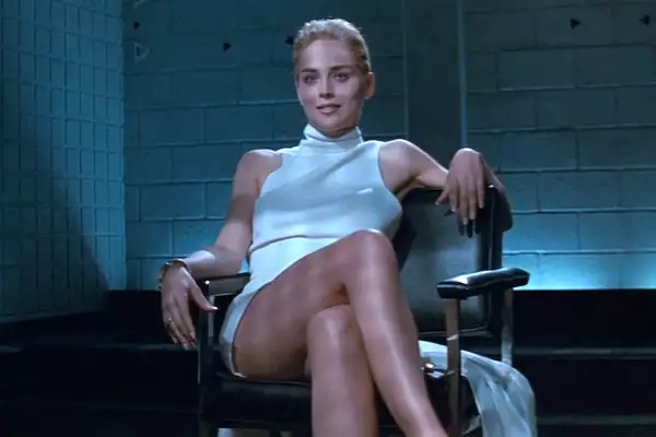 Sharon Stone en Bajos instintos