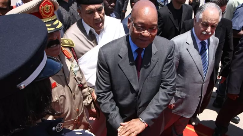 Libia - presidente Sudáfrica