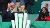 Gianni Infantino y Salma Hayek