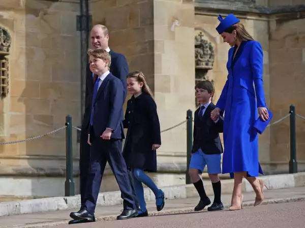 The British Royal Family Attend Easter Mattins Service