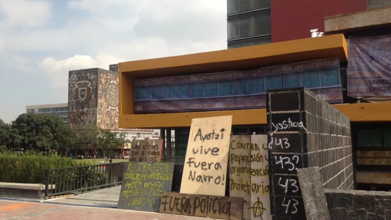 Bloqueos en rectoría de la UNAM