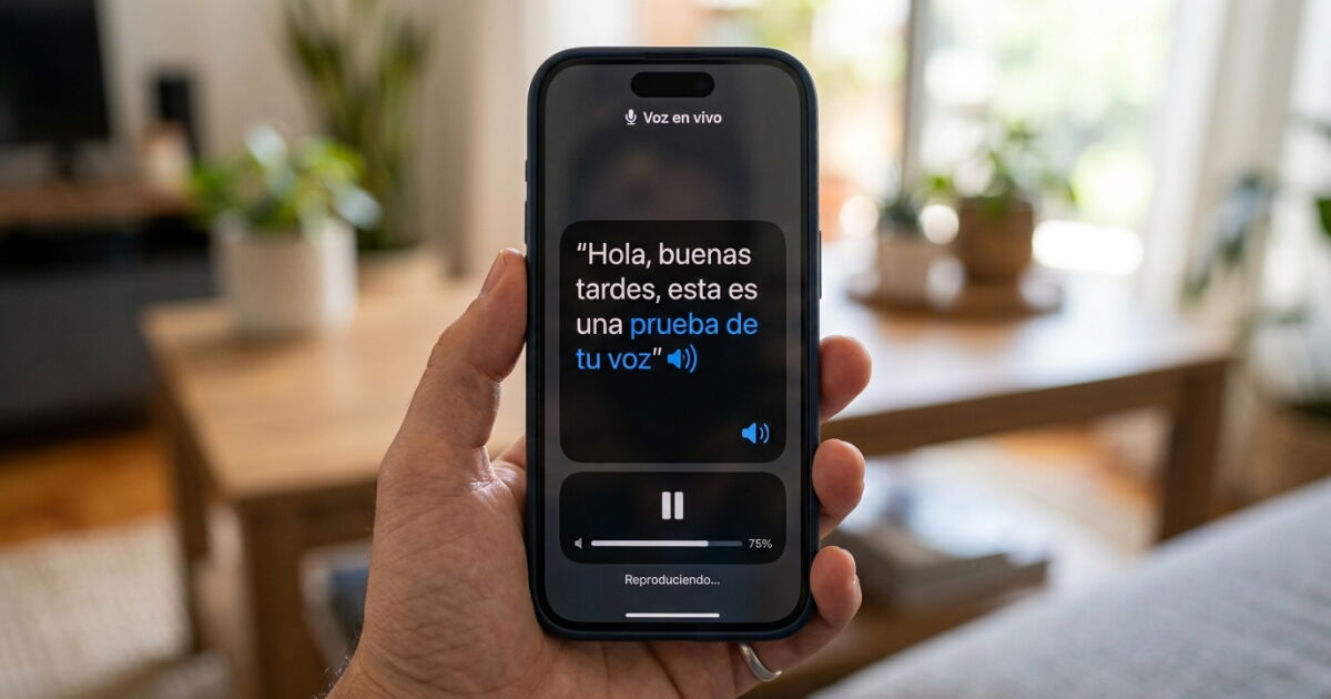 TU IPHONE TE IMITA: CLONA TU VOZ PARA HABLAR POR TI