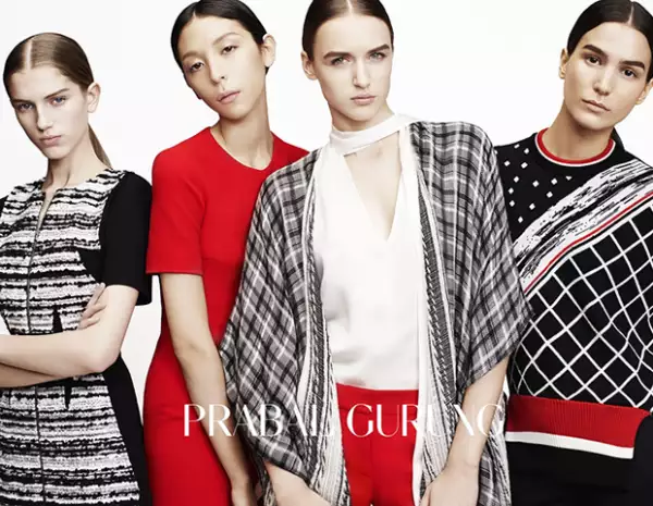 Apareció en la campaña pre-otoño de Prabal Gurung, fotografiada por Dan Martensen.