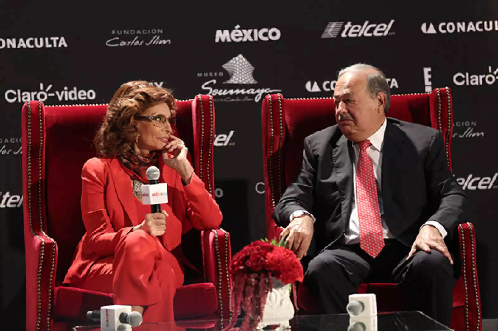 Sophia Loren,Carlos Slim
