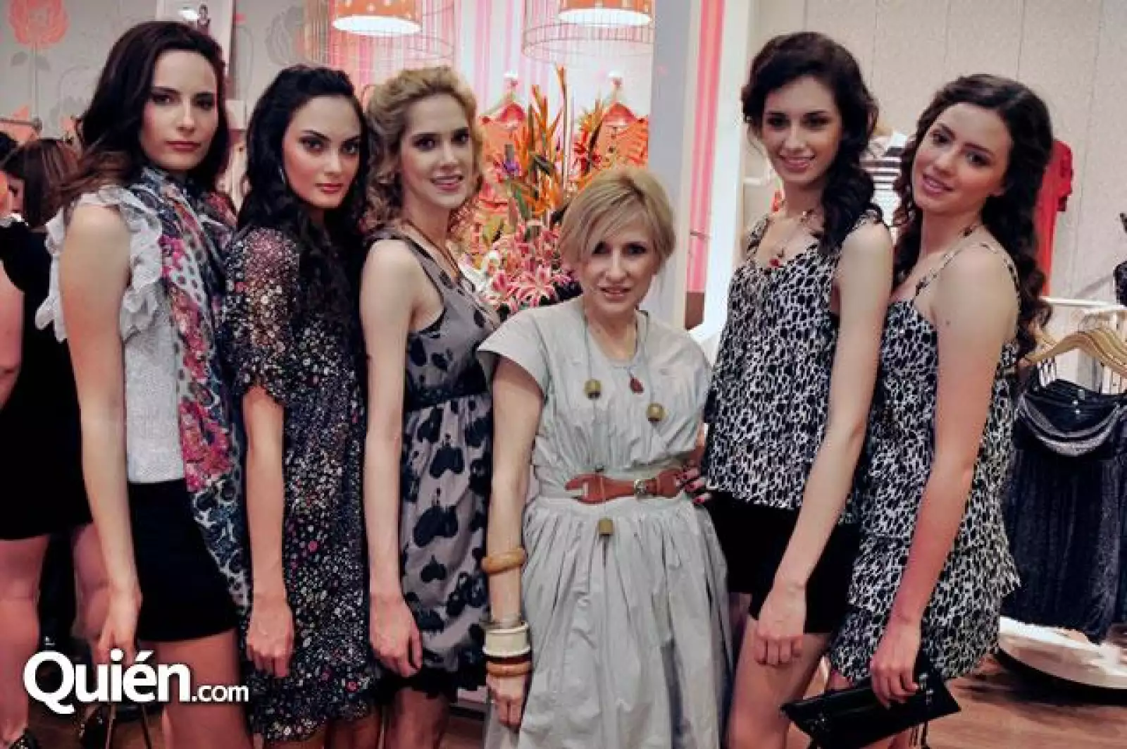 Rosina Ramón con sus modelos