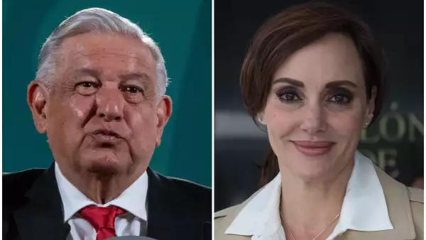 El presidente Andrés Manuel López Obrador y la senador Lilly Téllez
