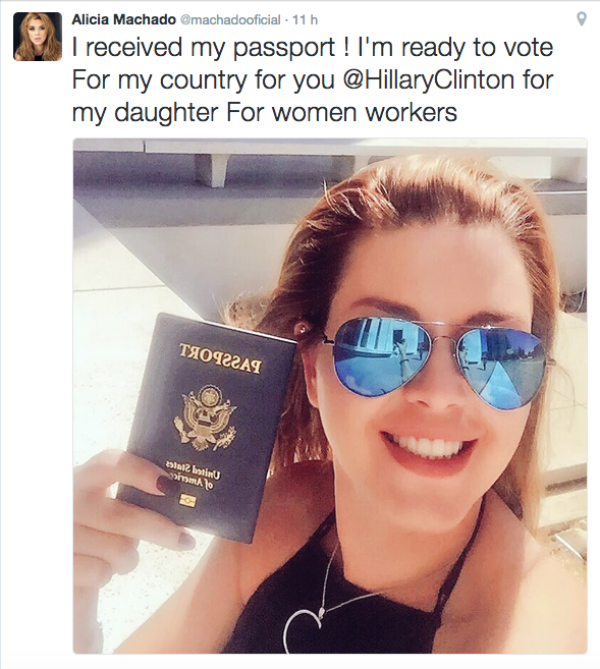 Hillary Clinton, Alicia Machado