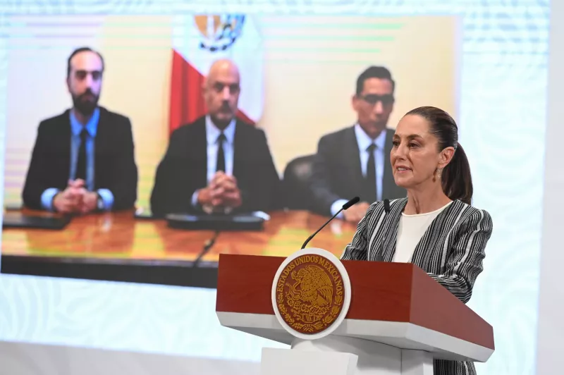 Sheinbaum-mañanera-sin-reporteros-Palacio-Nacional