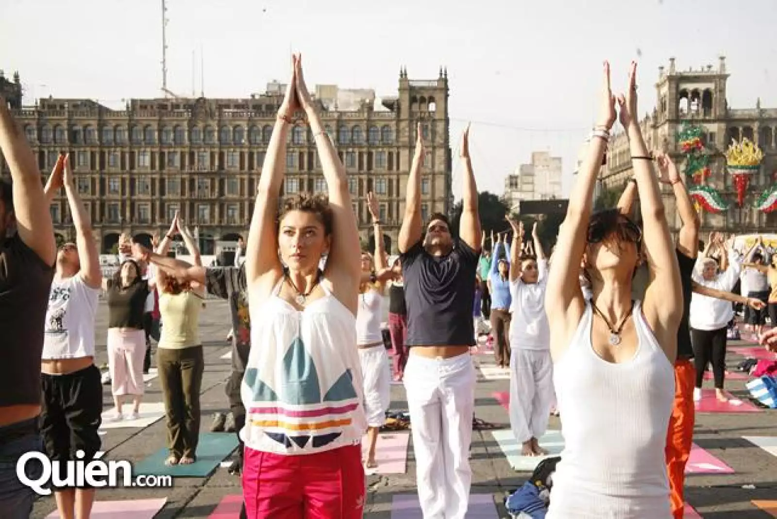 Yoga en el zocalo