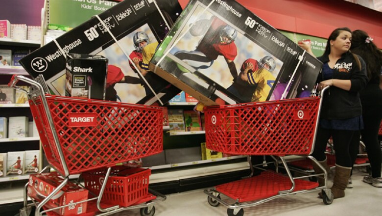 Se calcula que las ventas del Black Friday aumentarán este año 3.8%, a 11,400 millones de dólares, según International Council of Shopping Centers-Goldman Sachs.
