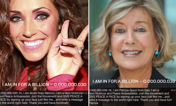 Anahí y otras personas reconocidas a nivel mundial muestran su rostro en el sitio oficial de la página.