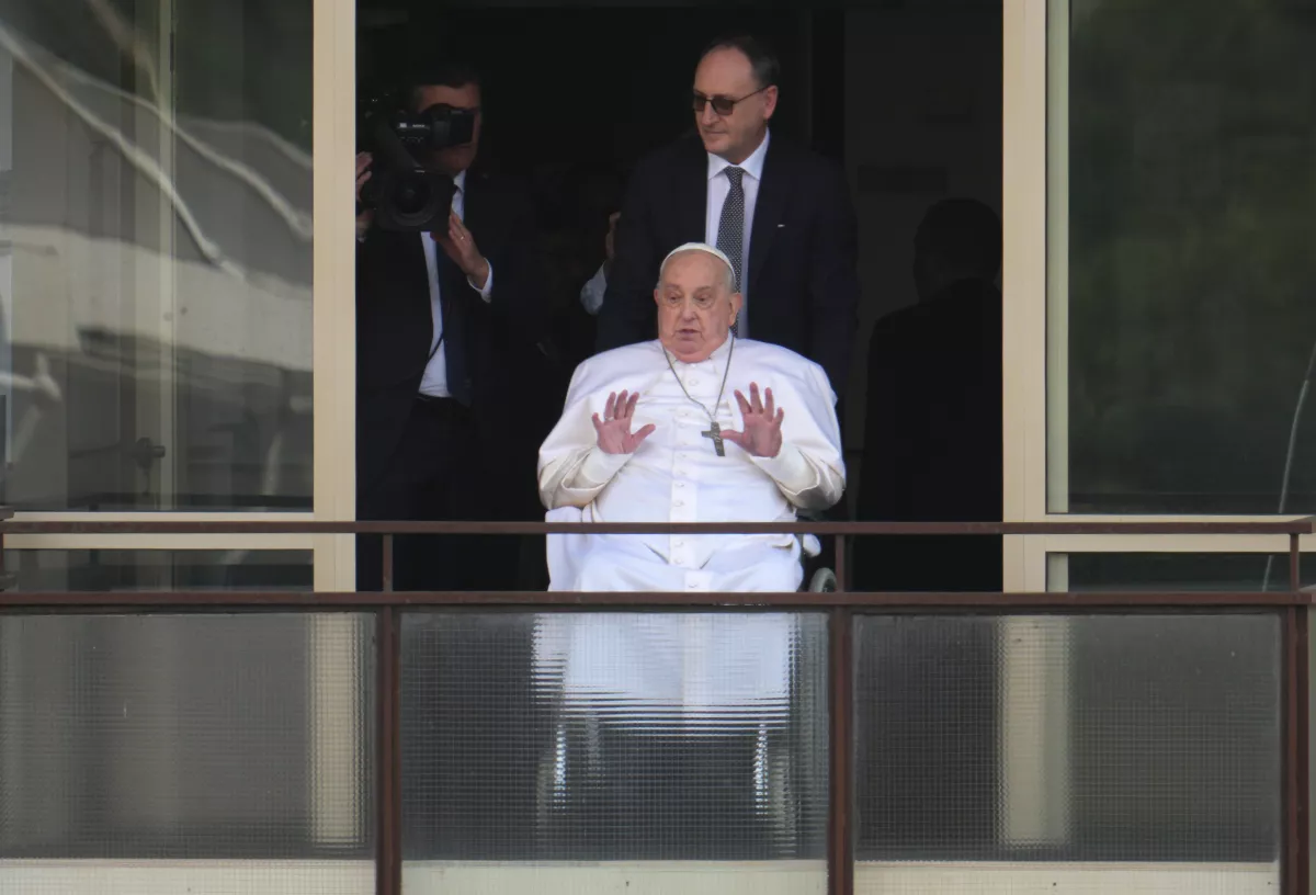 Pope Francis Appears To Crowds For First Time After Prolonged Hospital Stay