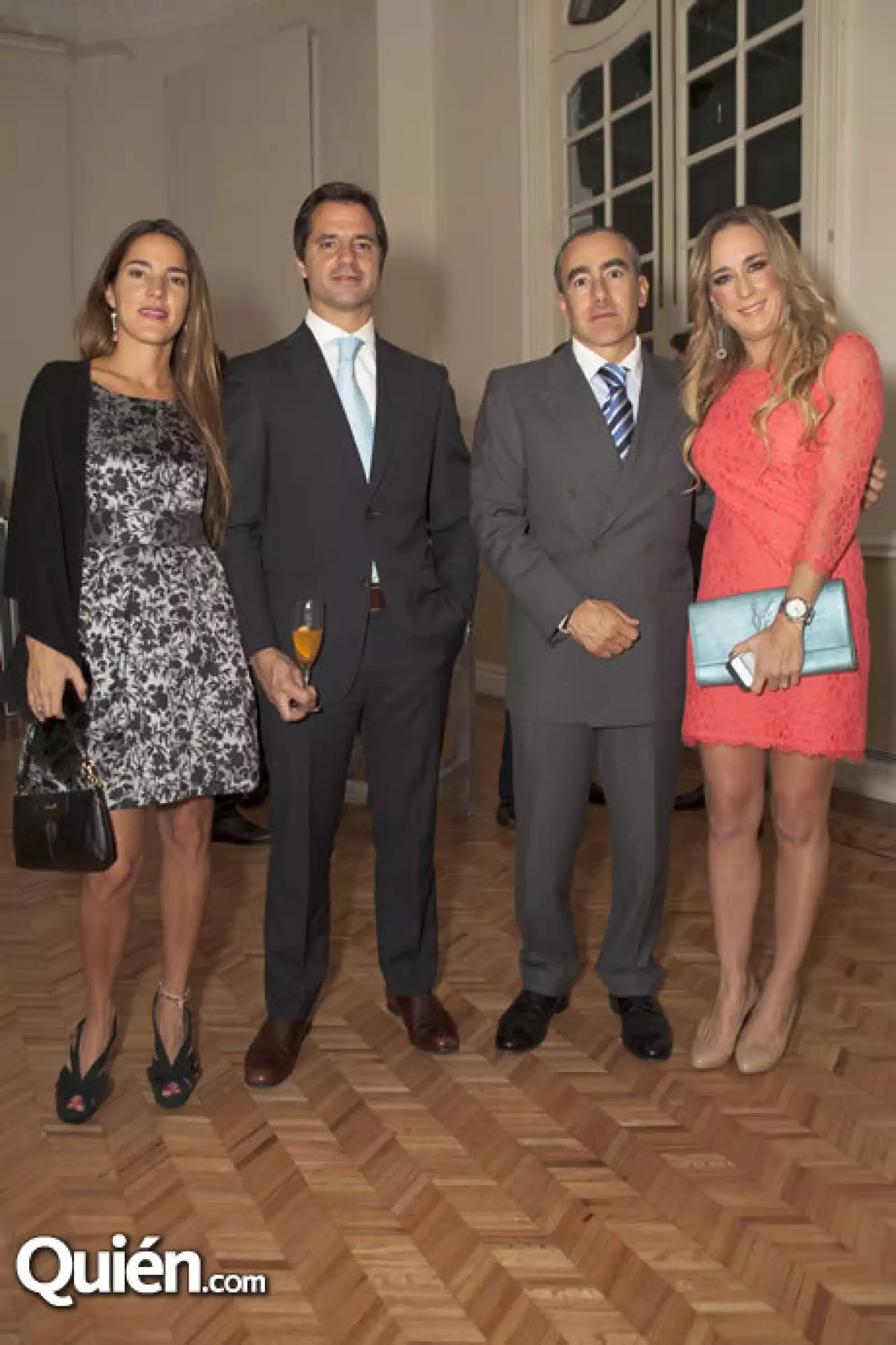 Carla Maury y Santiago Fernández con Emilio y Tania Paulon