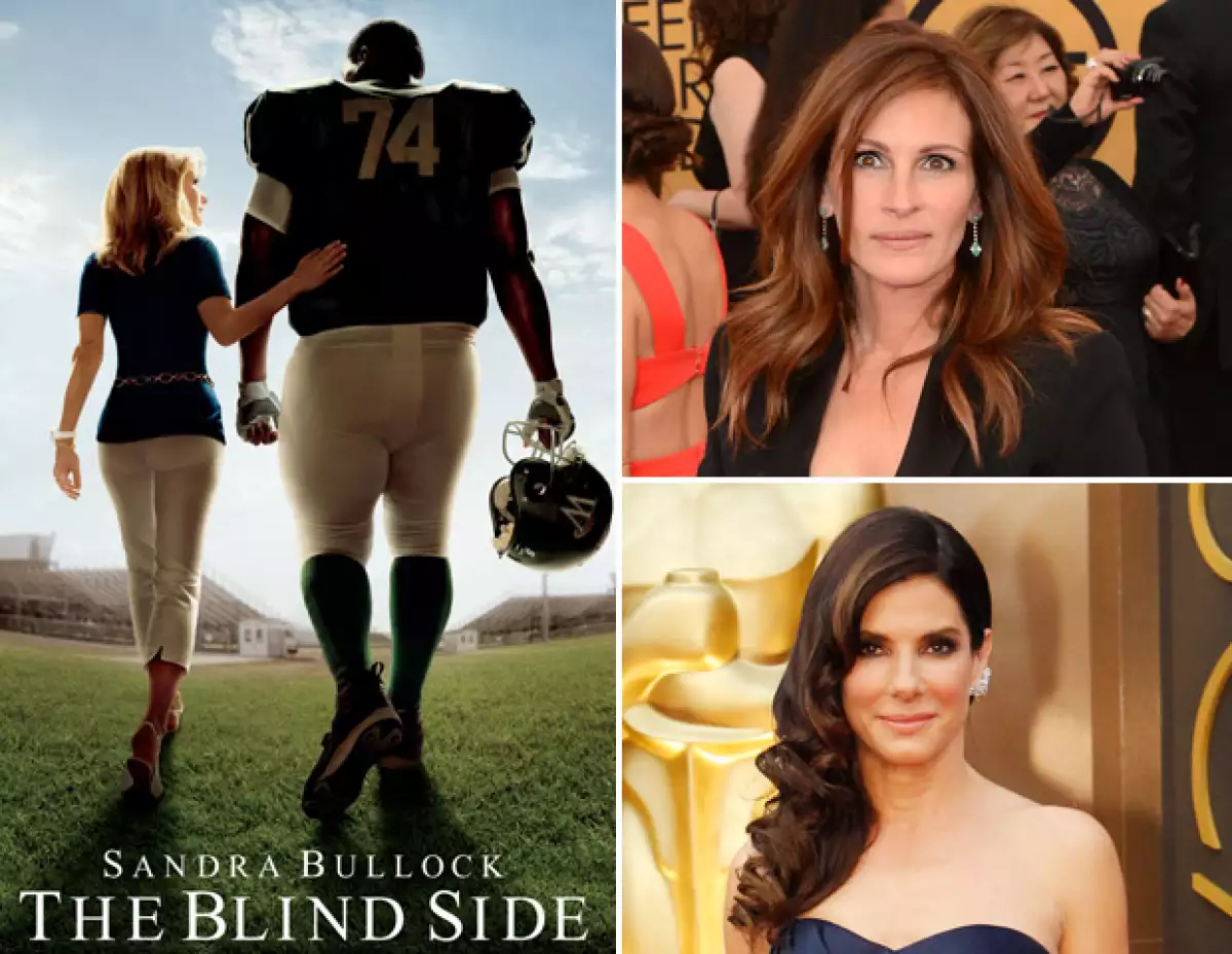 Julia Roberts rechazó el papel que interpretó Sandra Bullock en The blind side
