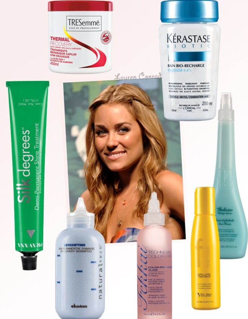¿Quién no querría una melena tan saludable como la de Lauren Conrad? La estrella de The Hills la cuida con productos que reparan el maltrato para que las puntas recuperen su brillo y densidad.