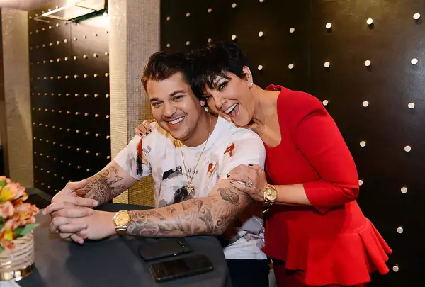 Rob Kardashian y Kris Jenner.