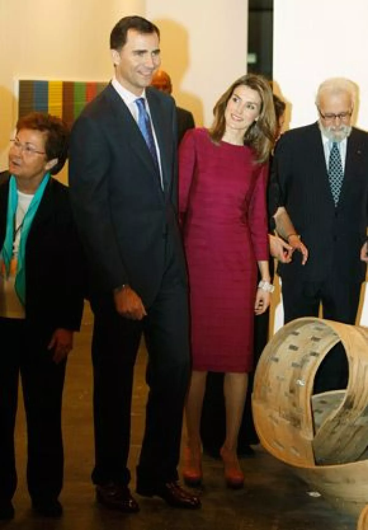 Los príncipes de Asturias inauguraron este jueves, por primera vez en sus 28 ediciones, la feria de arte contemporáneo ARCO, en Madrid, España.