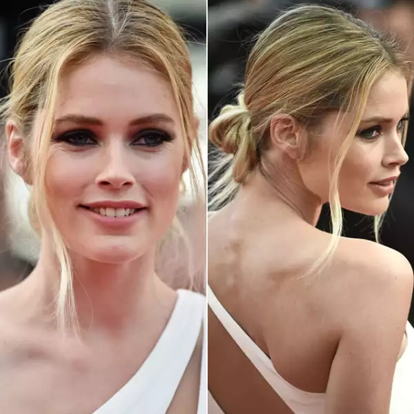 Una de las más sexys sin duda fue Doutzen Kroes. Con unos smokey eyes súper cargados y un messy low bun, lució espectacular en la alfombra roja.