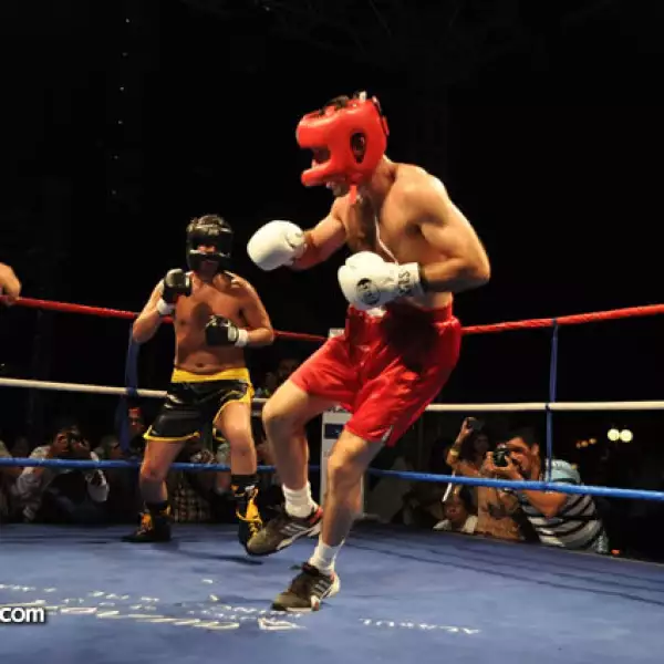 Pelea de box entre Gabriel Soto vs Marcus Ornellas y Miguel Torruco vs Antonio de la Vega