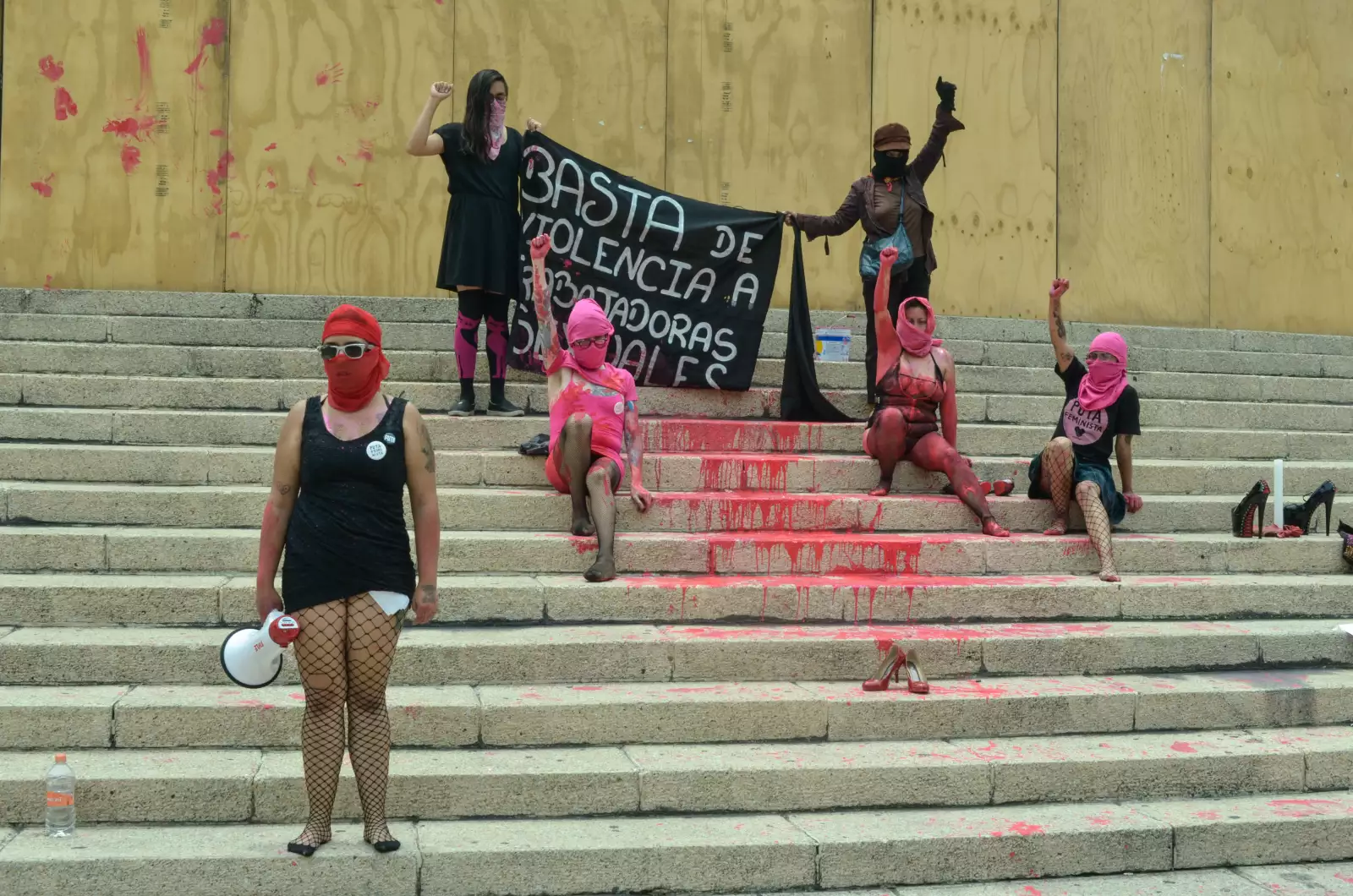 #EnFotos | La protesta contra la violencia hacia las trabajadoras sexuales 
