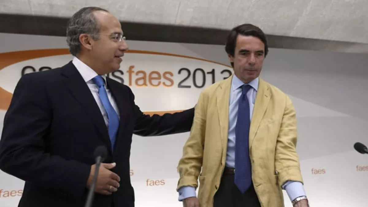 Felipe Calderon y Jose Maria Aznar