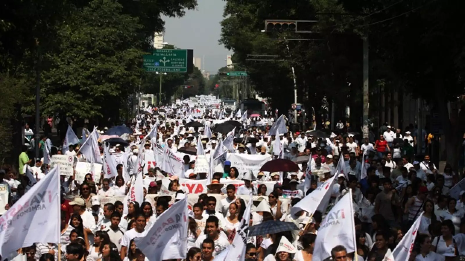 marcha estudiantes no violencia