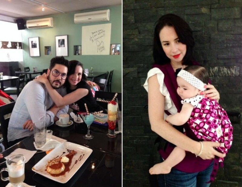Andrea Torre vive la felicidad junto a su esposo Pedro y su hija Regina.