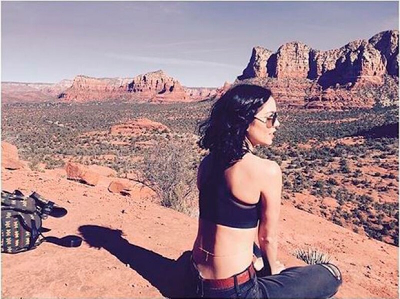 La actriz compartió en Instagram varias fotos de su viaje a Arizona, el pasado fin de semana.