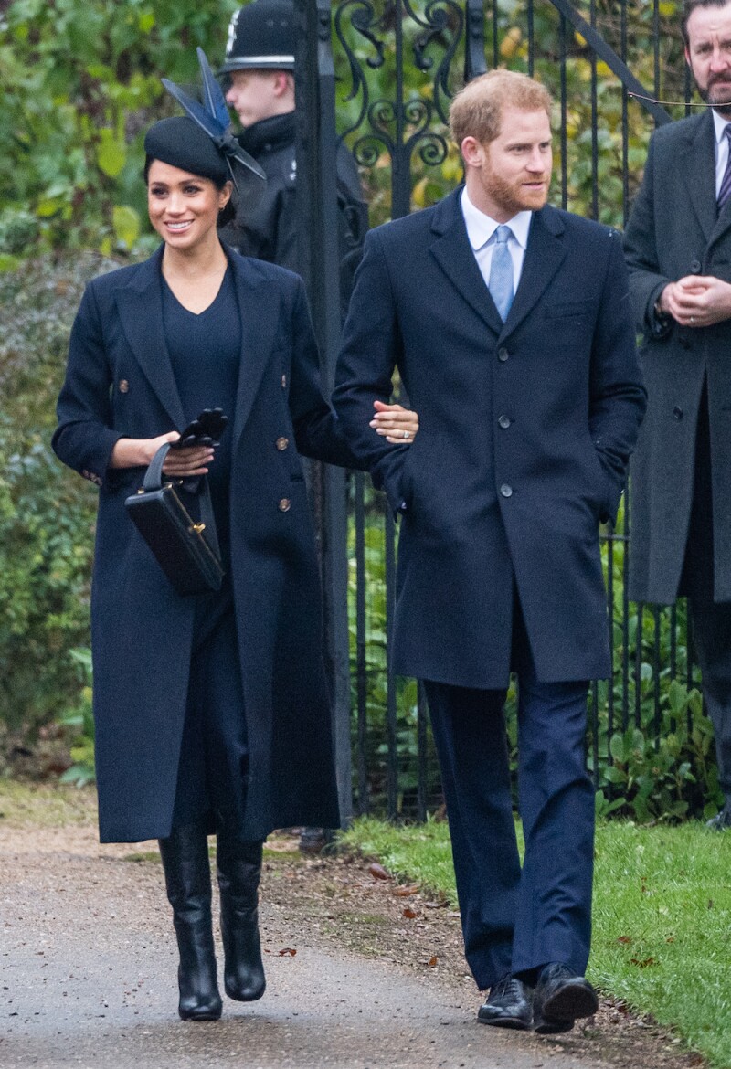 The Royal Family Attend Church On Christmas Day