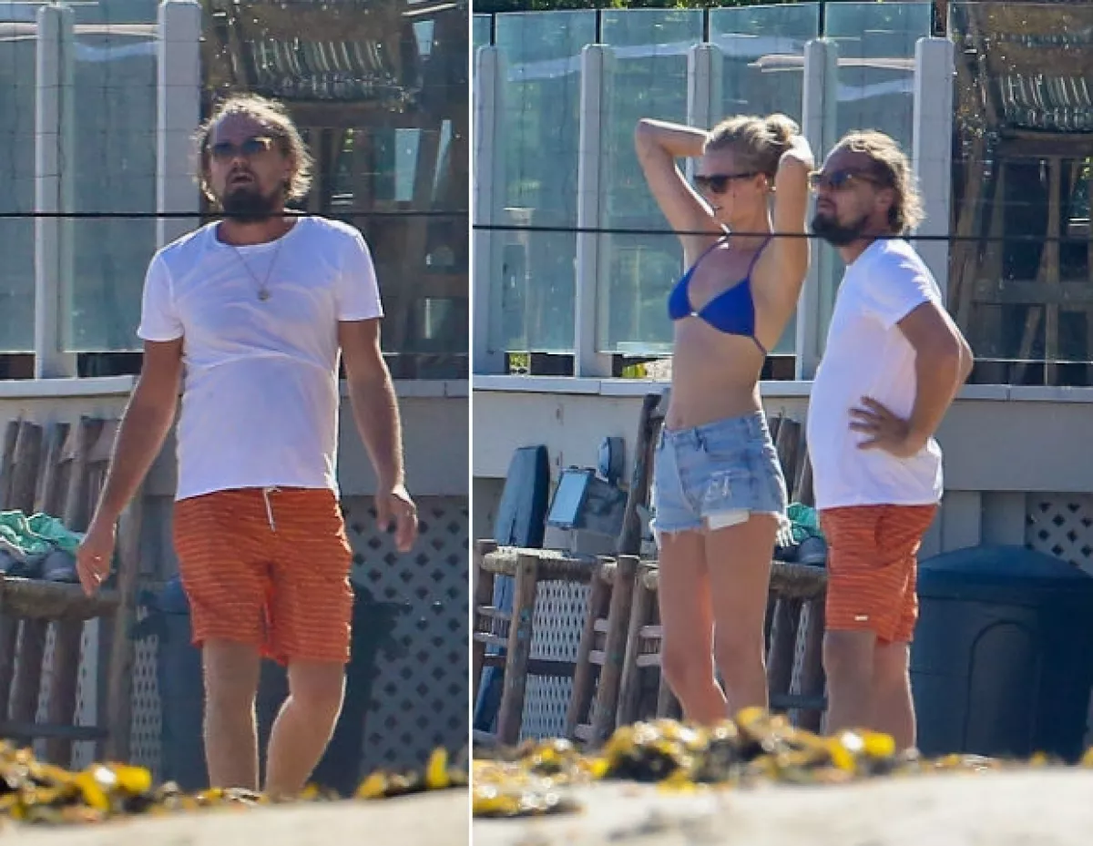 Leonardo y Toni disfrutaron de un partido de voleibol en la playa.