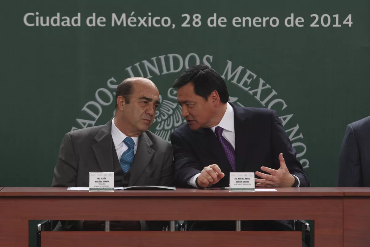 Los priistas Murillo Karam y Osorio Chong, exgobernadores de Hidalgo y antiguos aliados políticos de Omar Fayad.